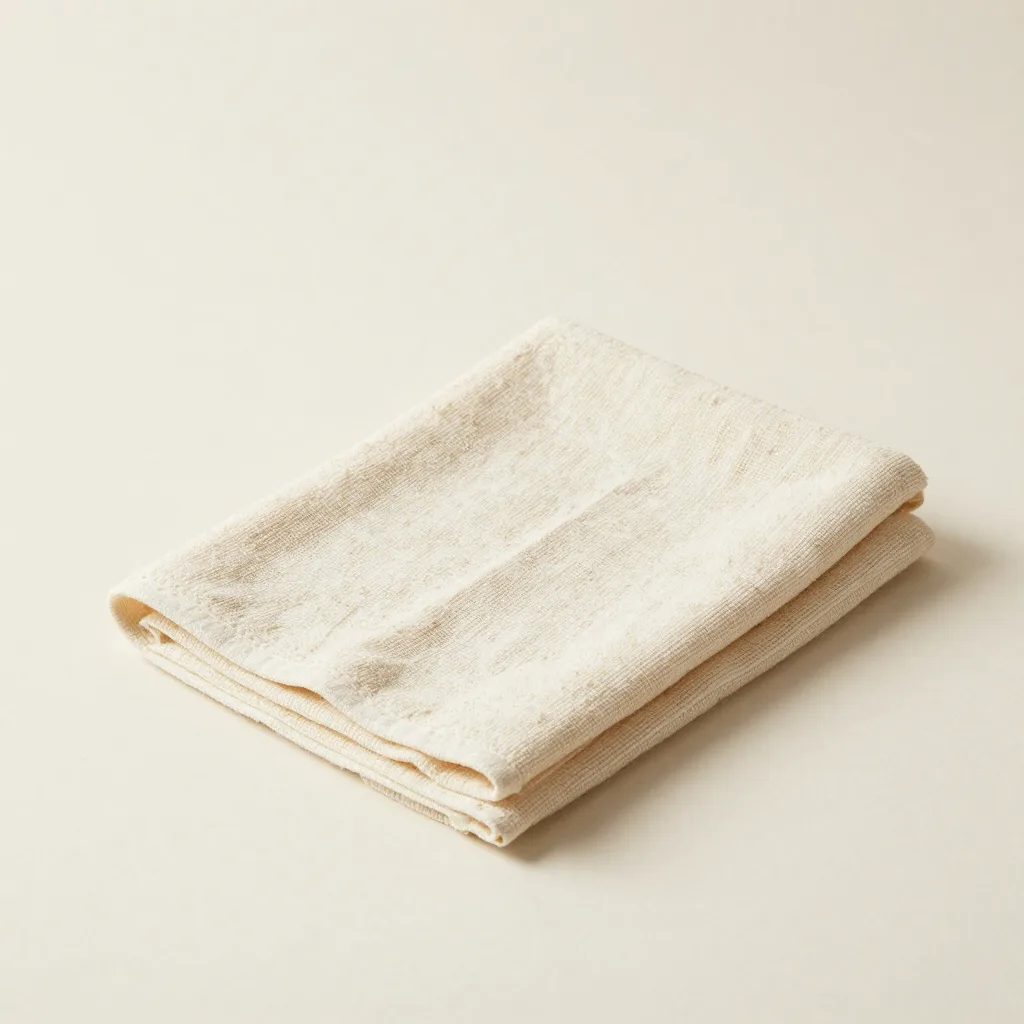 A natural classic agave washcloth on a light background