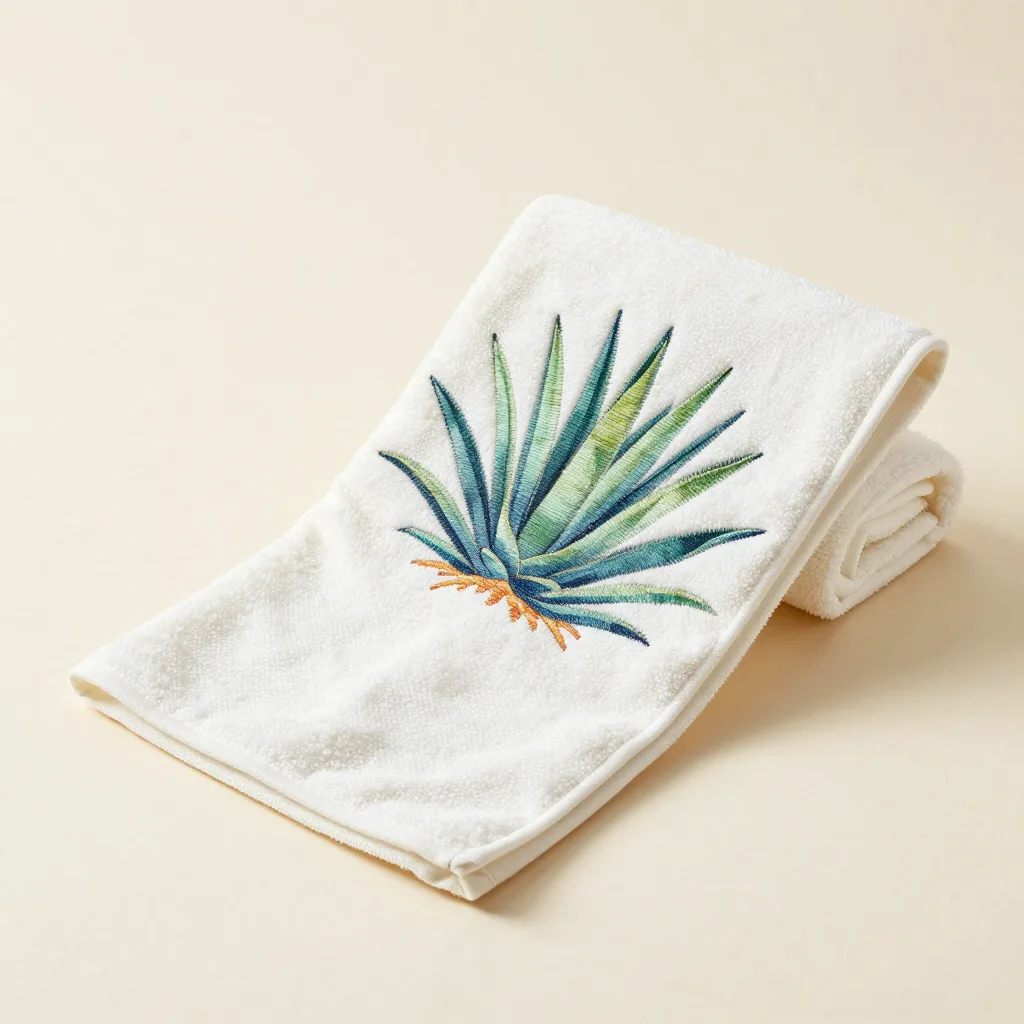 An agave washcloth gift set on a light background